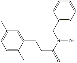 N-(Benzyl)-3-(2,5-dimethylphenyl)propanehydroxamic acid Struktur