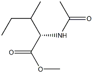 (2S)-2-(Acetylamino)-3-methylpentanoic acid methyl ester Struktur