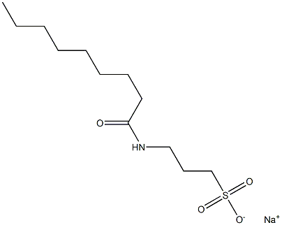 3-Nonanoylamino-1-propanesulfonic acid sodium salt Struktur