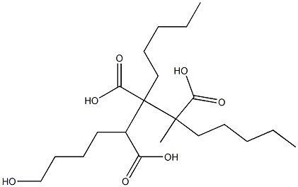 Butane-1,2,3-tricarboxylic acid 1-(4-hydroxybutyl)2,3-dipentyl ester Struktur