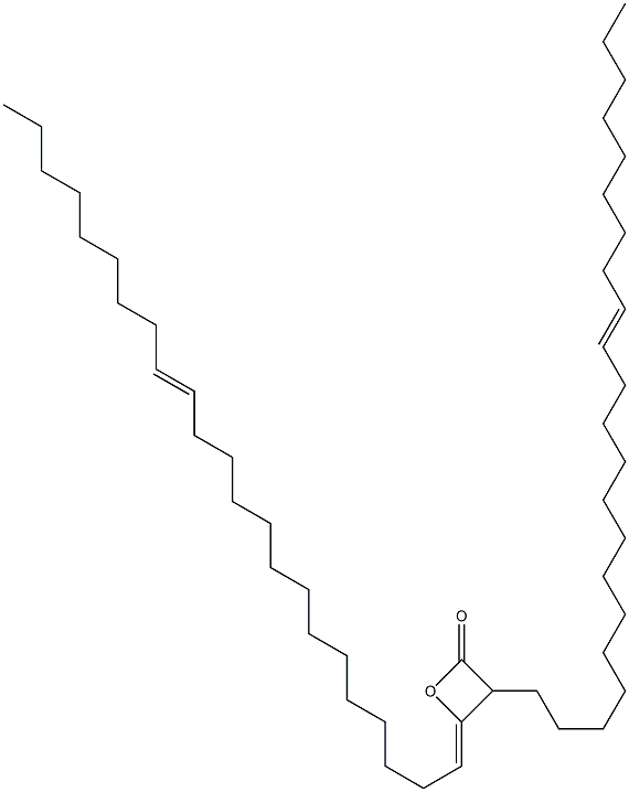 3-(13-Docosenyl)-4-(14-tricosen-1-ylidene)oxetan-2-one Struktur