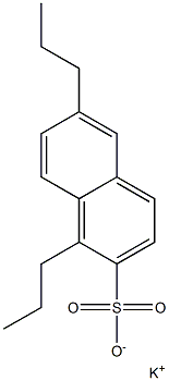 1,6-Dipropyl-2-naphthalenesulfonic acid potassium salt Struktur