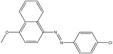 1-[(4-Chlorophenyl)azo]-4-methoxynaphthalene Struktur