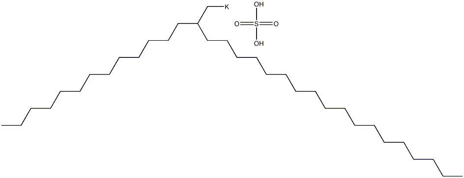 Sulfuric acid 2-tridecylicosyl=potassium salt Struktur