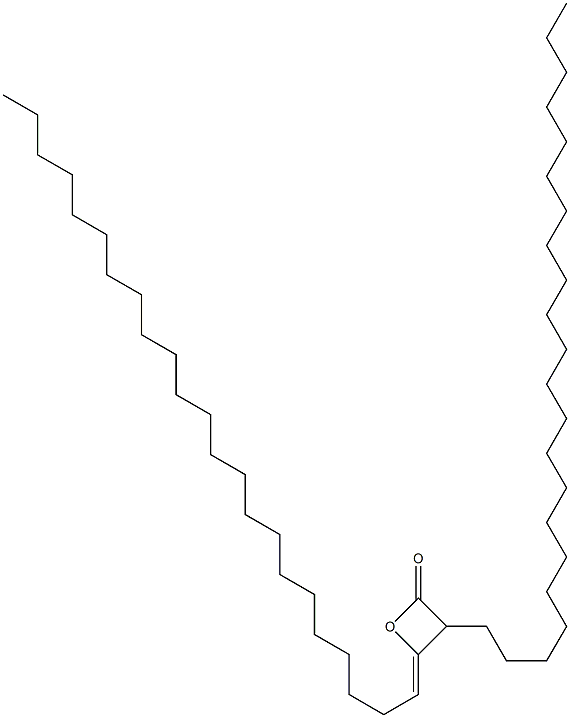 3-Docosyl-4-(tricosan-1-ylidene)oxetan-2-one Struktur