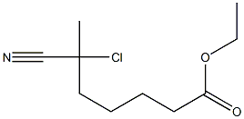 6-Chloro-6-cyanoheptanoic acid ethyl ester Struktur