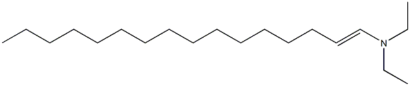 N,N-Diethyl-1-hexadecen-1-amine Struktur