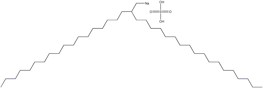 Sulfuric acid 2-octadecylicosyl=sodium salt Struktur