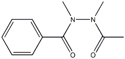 N,N'-Dimethyl-N'-acetylbenzohydrazide Struktur