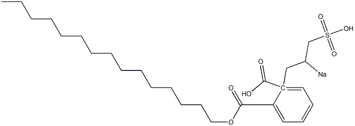 Phthalic acid 1-pentadecyl 2-(2-sodiosulfopropyl) ester Struktur