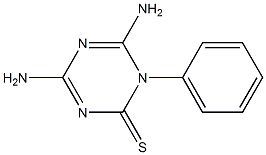 1-Phenyl-4,6-diamino-1,3,5-triazine-2(1H)-thione Struktur