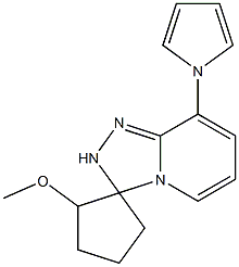 8-(1H-Pyrrol-1-yl)-2'-methoxyspiro[1,2,4-triazolo[4,3-a]pyridine-3(2H),1'-cyclopentane] Struktur