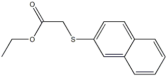 (2-Naphtylthio)acetic acid ethyl ester Struktur