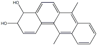 3,4-Dihydro-7,12-dimethylbenzo[a]anthracene-3,4-diol Struktur