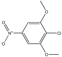 4-Chloro-3,5-dimethoxy-1-nitrobenzene Struktur