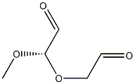 [S,(+)]-2-(2-Oxoethoxy)-2-methoxyacetaldehyde Struktur