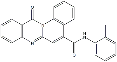 N-(2-Methylphenyl)-12-oxo-12H-quino[2,1-b]quinazoline-5-carboxamide Struktur