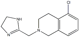 2-[[(1,2,3,4-Tetrahydro-5-chloroisoquinolin)-2-yl]methyl]-4,5-dihydro-1H-imidazole Struktur