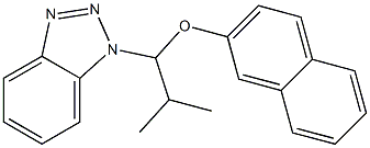 1-[1-(2-Naphthalenyloxy)-2-methylpropyl]-1H-benzotriazole Struktur