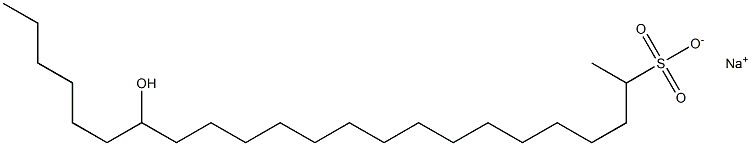 17-Hydroxytricosane-2-sulfonic acid sodium salt Struktur