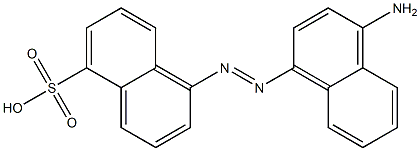 4'-Amino-(1,1'-azobisnaphthalene)-5-sulfonic acid Struktur