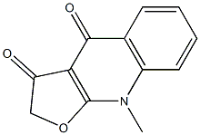 9-Methylfuro[2,3-b]quinoline-3,4(2H,9H)-dione Struktur