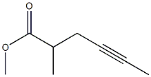 4-Hexyne-2-carboxylic acid methyl ester Struktur