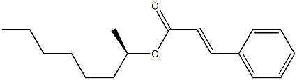 (-)-Cinnamic acid (R)-1-methylheptyl ester Struktur