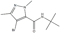 N-tert-Butyl-2,5-dimethyl-4-bromo-2H-pyrazole-3-carboxamide Struktur