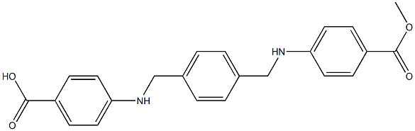 4,4'-[p-Phenylenebis(methylene)bis(imino)]bis[benzoic acid methyl] ester Struktur