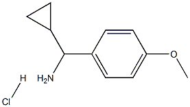 alpha-Cyclopropyl-4-methoxybenzene-methanamine hydrochloride,98% Struktur