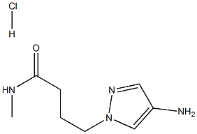 4-(4-Amino-pyrazol-1-yl)-N-methyl-butyramidehydrochloride Struktur