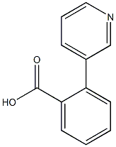 2-(3-Pyridinyl)benzoic acid Struktur