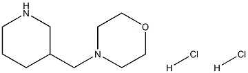 4-(3-Piperidinylmethyl)morpholine dihydrochloride Struktur