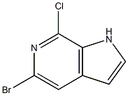 5-Bromo-7-chloro-1H-pyrrolo[2,3-c]pyridine Struktur