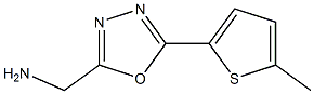 (5-(5-methylthiophen-2-yl)-1,3,4-oxadiazol-2-yl)methanamine Struktur