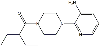 1-(4-(3-aminopyridin-2-yl)piperazin-1-yl)-2-ethylbutan-1-one Struktur