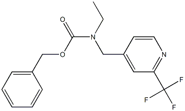 benzyl ethyl((2-(trifluoromethyl)pyridin-4-yl)methyl)carbamate Struktur