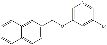 3-Bromo-5-(naphthalen-2-ylmethoxy)pyridine Struktur