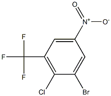 1-bromo-2-chloro-3-(trifluoromethyl)-5-nitrobenzene Struktur