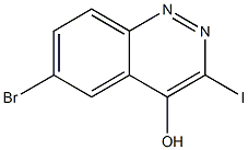 6-bromo-3-iodocinnolin-4-ol Struktur