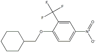 1-(cyclohexylmethoxy)-4-nitro-2-(trifluoromethyl)benzene Struktur