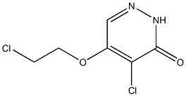 5-(2-chloroethoxy)-4-chloropyridazin-3(2H)-one Struktur