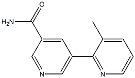 5-(3-methylpyridin-2-yl)pyridine-3-carboxamide Struktur