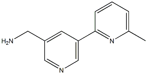 (5-(6-methylpyridin-2-yl)pyridin-3-yl)methanamine Struktur