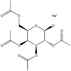 2,3,4,6-Tetra-O-acetyl-b-D-thiogalactopyranose sodium salt Struktur