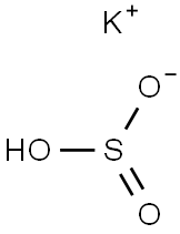 Potassium hydrogen sulfite solution Struktur