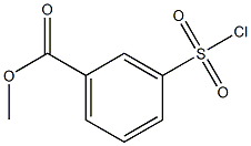 Methyl m-chlorosulfonylbenzoate Struktur