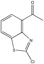 1-(2-Chloro-benzothiazol-4-yl)-ethanone, , 結(jié)構(gòu)式