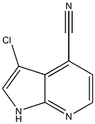 3-Chloro-1H-pyrrolo[2,3-b]pyridine-4-carbonitrile Struktur